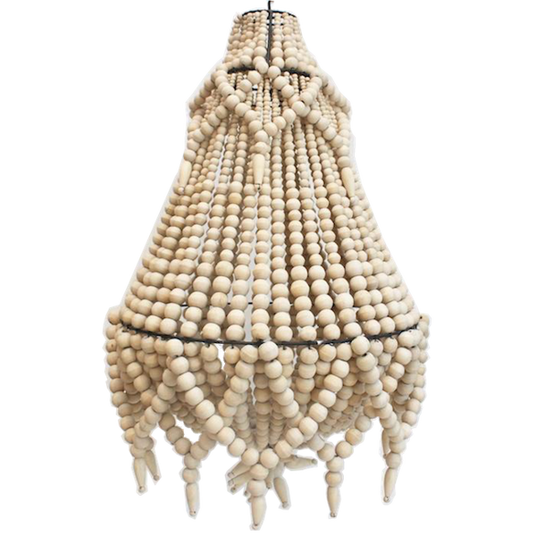 Beaded Chandelier - Small - Natural