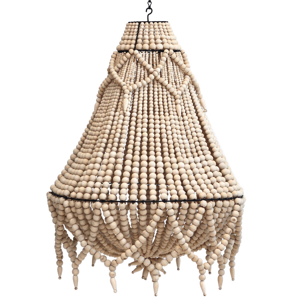 Beaded Chandelier - Large - Natural