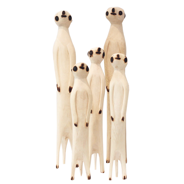 Hand Carved Meerkats