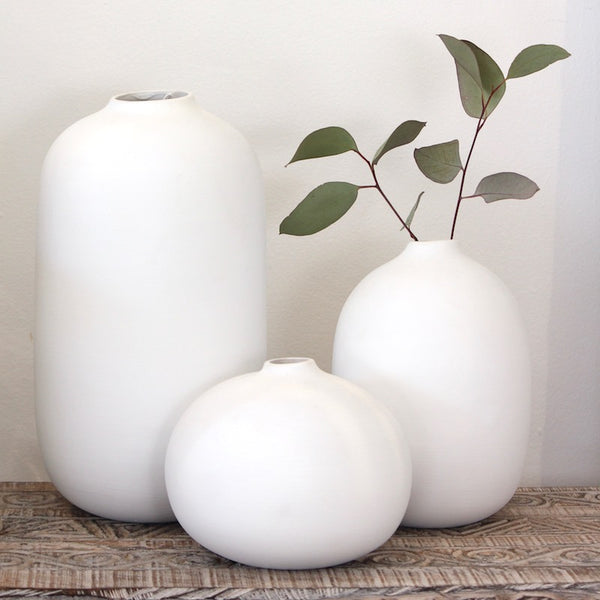Taro Vases - White