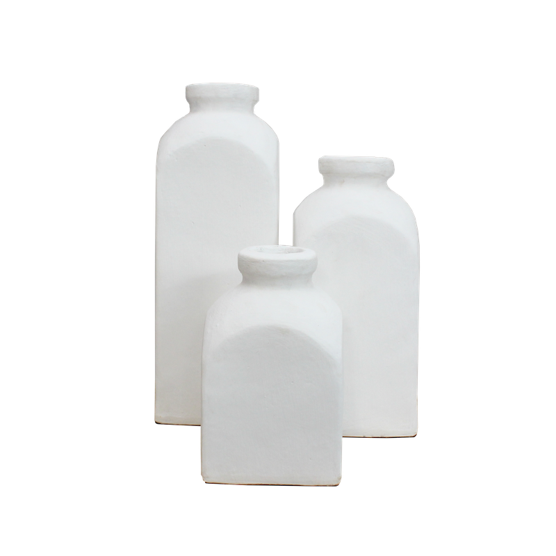 Terracotta Bottles - White