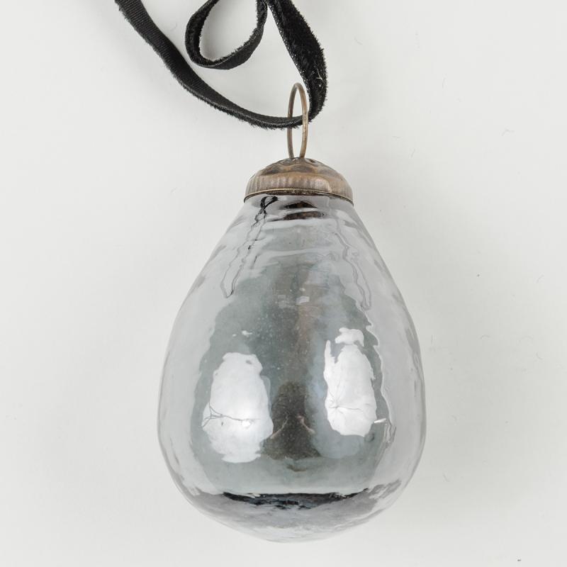 Lustre Bulb Glass Xmas Decoration